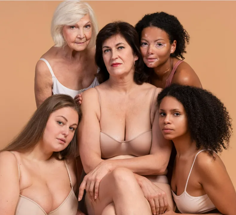 Pacientes Nubelle: mulheres de diferentes idades, fototipos e biotipos