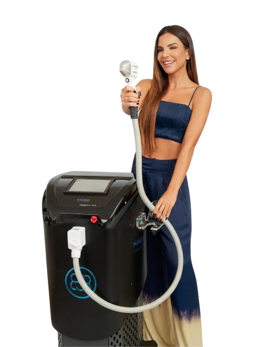 Modelo ilustrativa da página de depilação a laser
